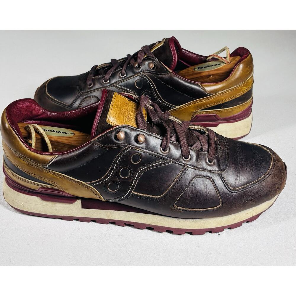 Wolverine x Saucony Shadow Original 1000 Mile Men 12.5 Leather Sneakers Rare USA